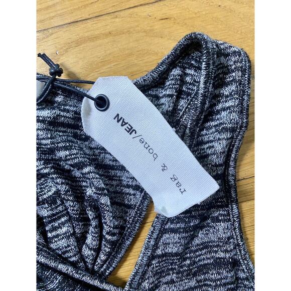 Rag & Bone Womens Black Heather Twist Back Tank Top Size Sm w262C016A NWT - Picture 4 of 10